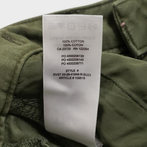 Aritzia Tna Supply Cargo Pant Olive Green Sz 4 Relaxed Grunge Gorp Streetwear - Picture 7 of 12